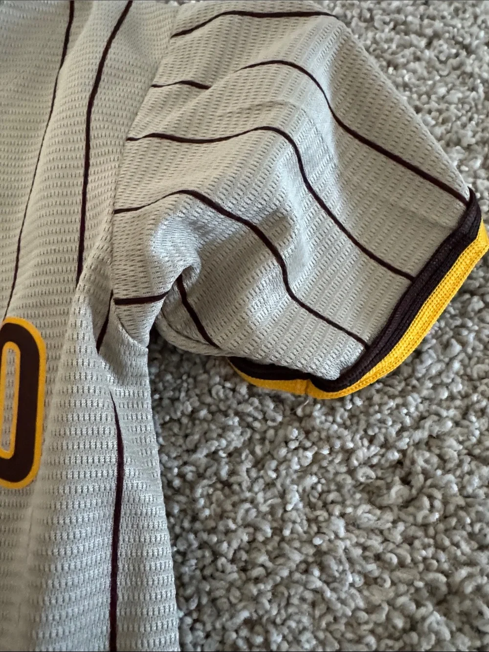 Nike San Diego Kids Baseball Jersey - Khaki, Yellow, Brown